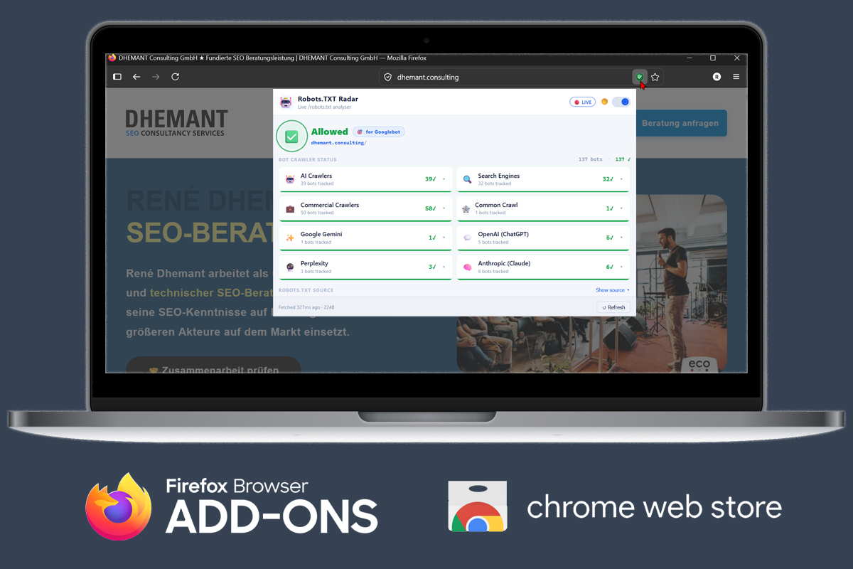 Robots.TXT Radar Browser Extension