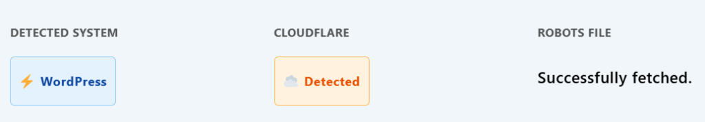 Cloudflare detected