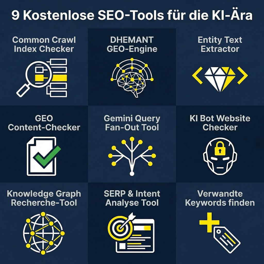DHEMANT Consulting bietet kostenlose KI SEO Tools