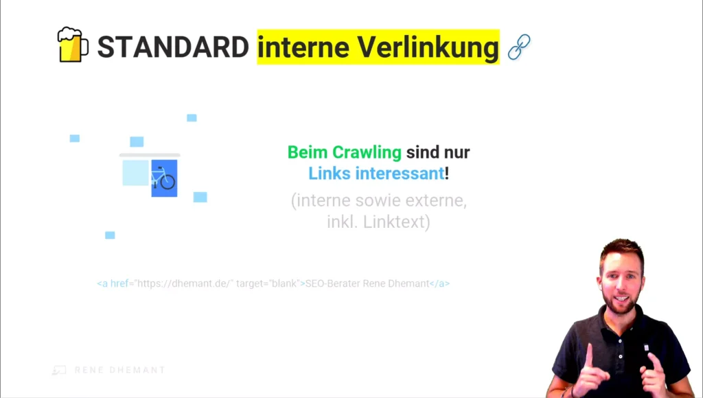 beim Crawling sind nur Links interessant