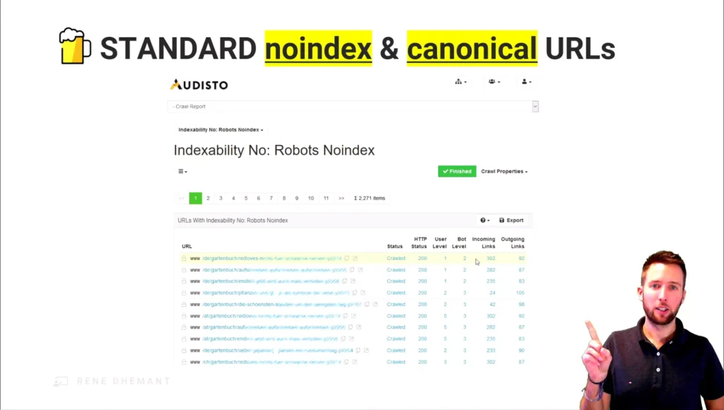 SEO-Analyse mit dem Tool Audisto