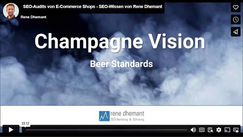 SEO-Audit = Beer Standards im SEO (Video-Präsentation)