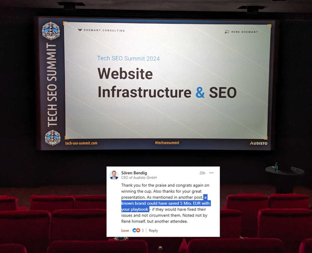 Vortrag rene dhemant audisto tech seo summit