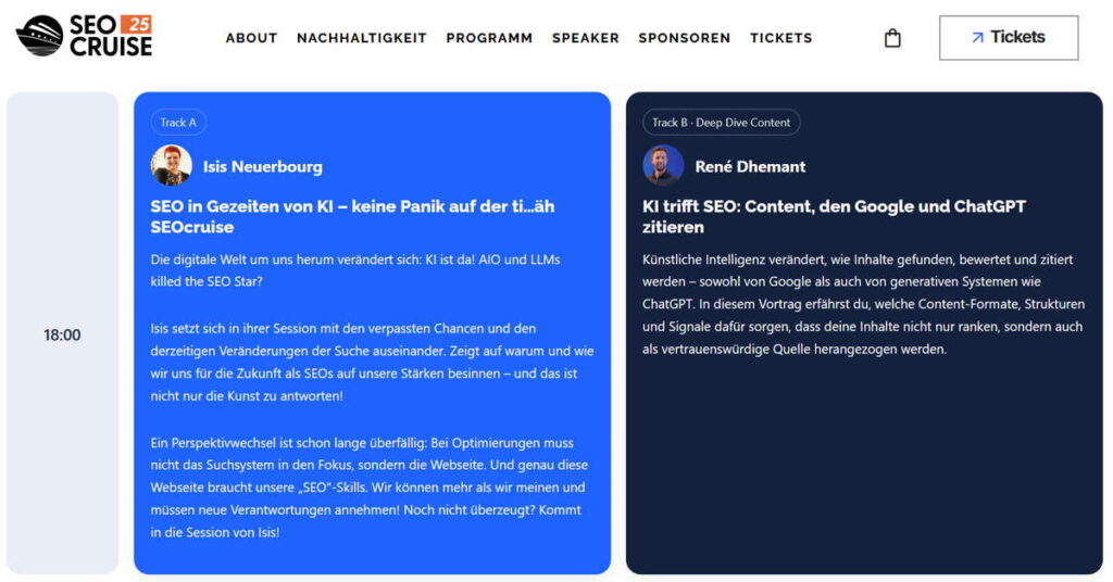Vortrag seocruise ki trifft seo content